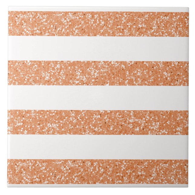 Sparkle Glitter Look Stripes Tile (Front)