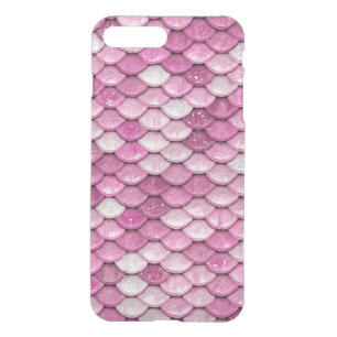 Sparkle Glitter Pink Rose Gold Mermaid Scales iPhone 8 Plus/7 Plus Case