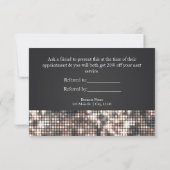 Sparkle Glitter Sequins Glamour Glam Referral Card (Back)
