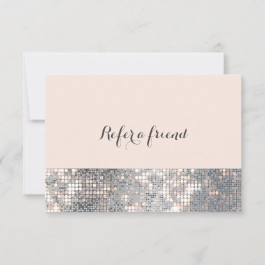 Sparkle Glitter Sequins Glamour Glam Referral Card (Front)