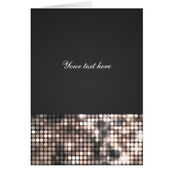 Sparkle Glitter Sequins Glamour Thank You Card by printabledigidesigns at Zazzle
