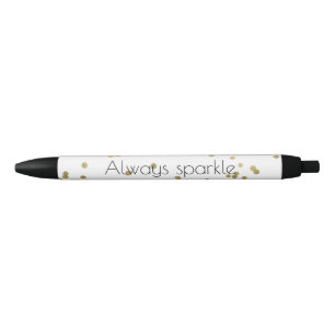 Sparkle Gold Confetti Pen