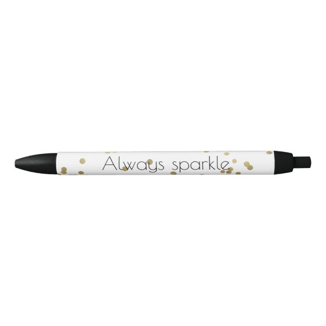 Sparkle Gold Confetti Pen (Front)