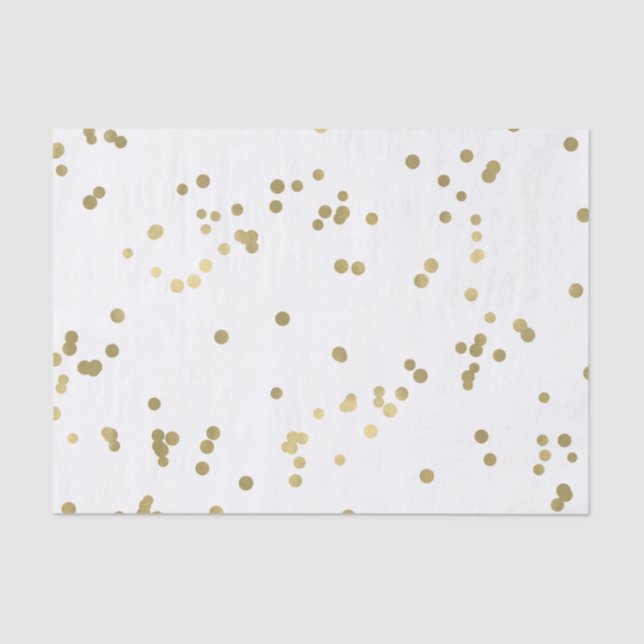 Sparkle Gold Confetti Tissue Paper (Front)