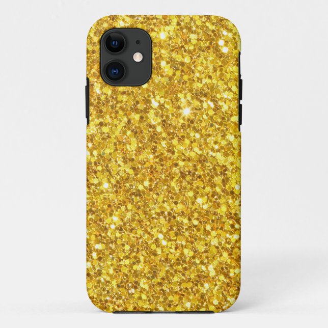 Sparkle Gold Glitter Case-Mate iPhone Case (Back)