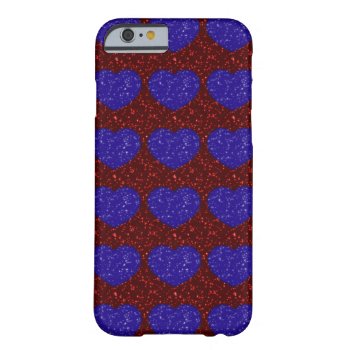Sparkle Hearts Effect Iphone 6 Case by GroceryGirlCooks at Zazzle