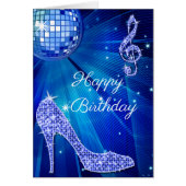 Sparkle Heels Blue Disco Ball (Front)