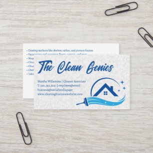 Sparkle House Cleaning Logo Bathroom Tiles Business Card