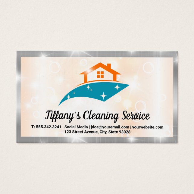 Sparkle House Logo | Clean Shine Bubbles (Front)