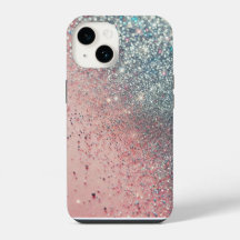 Sparkle in Pink: Glittery Glam for Your Phone