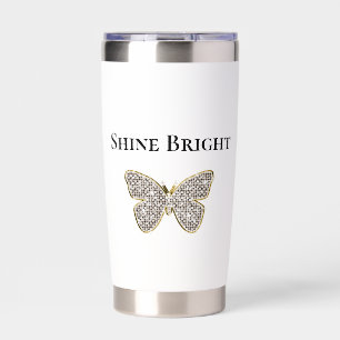 Sparkle Jeweled Butterfly Insulated Tumbler