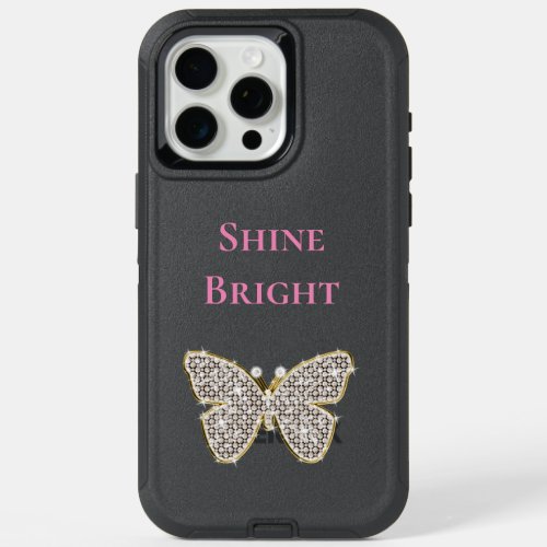 Sparkle Jeweled Butterfly  iPhone 15 Pro Max Case