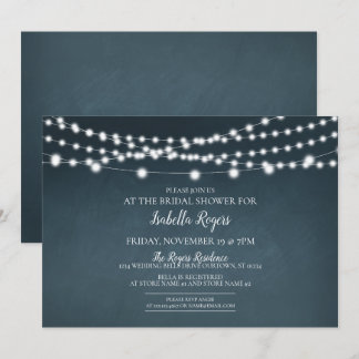 Sparkle Lights Bridal Shower Invitation