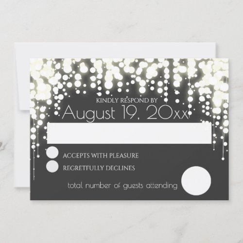 Sparkle Lights Gala Wedding Invitation