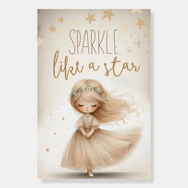 Sparkle like a star foam board (Front)