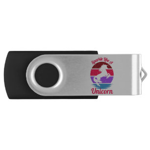 Sparkle Like A Unicorn Flash Drive