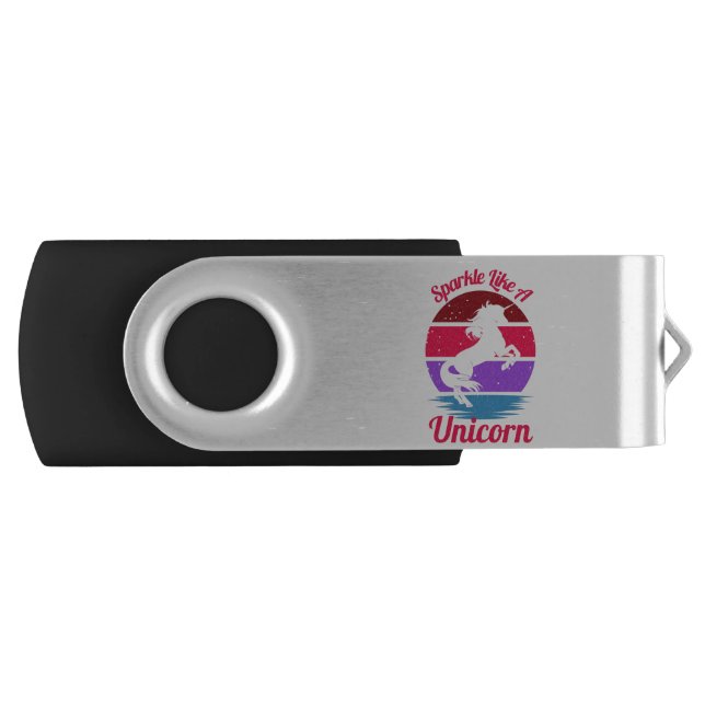 Sparkle Like A Unicorn Flash Drive (Front)