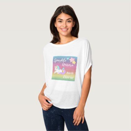 Sparkle like a Unicorn flowy T-Shirt