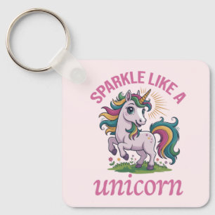 Sparkle like a unicorn keychain