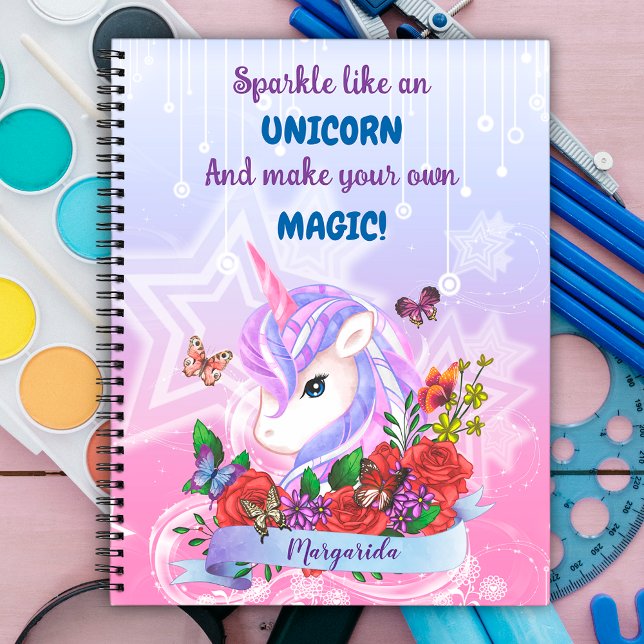 Sparkle like an unicorn and make your own magic notebook (Creator Uploaded)