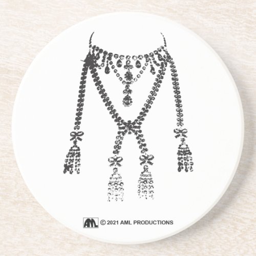 SPARKLE Marie Antoinettes Diamond Necklace Coaster