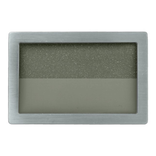 Sparkle/Matte Moss Belt Buckle – Customizable (Front)