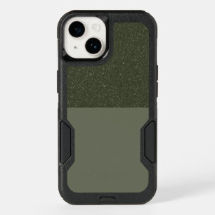 Sparkle & Matte Moss iPhone 14 Case – Customizable