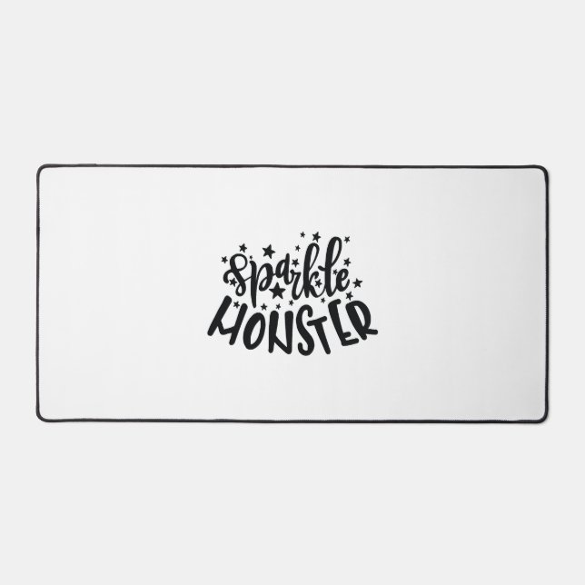 Sparkle Monster Halloween Desk Mat (Front)