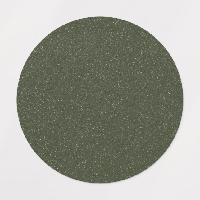 Sparkle Moss Green Circle Labels – Custom (Design 1)