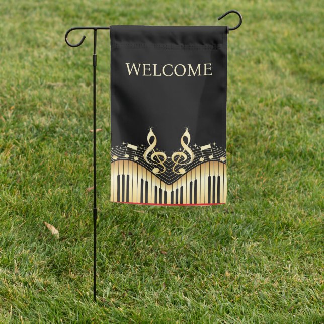 Sparkle Music Keyboard  Garden Flag (In SItu)