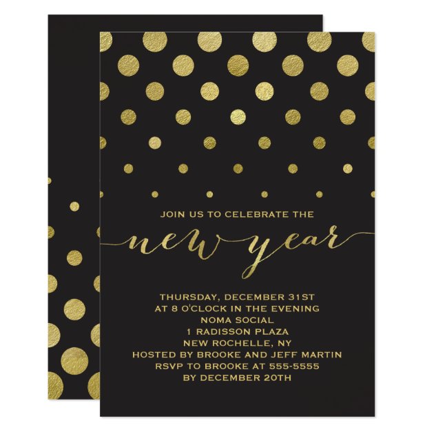 Sparkle New Year's Party Invitation
