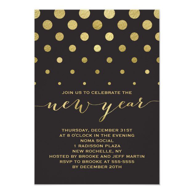 Sparkle New Year's Party Invitation
