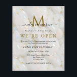 Sparkle Pastel Gold Opal Stone Makeup Artist Flyer<br><div class="desc">Sparkle Pastel Gold Opal Stone Makeup Artist Flyer</div>