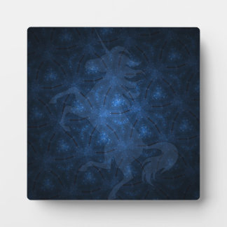 Sparkle pattern with unicorn plaque