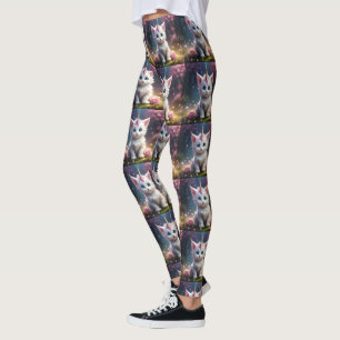 "Sparkle Paws: The Enchanting Unicorn Kitten" Leggings