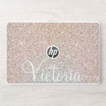Sparkle! Personalized Rose Gold Glitter Iridescen