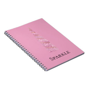 Sparkle Pink Gold Glam Unicorn  Notebook
