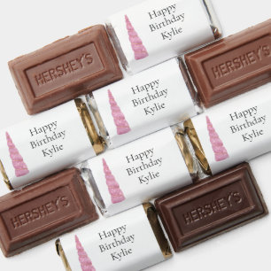 Sparkle Pink Gold Glam Unicorn White Birthday Hershey's Miniatures