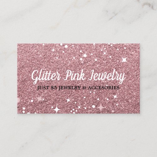 Sparkle Pink Jewelry Business Card