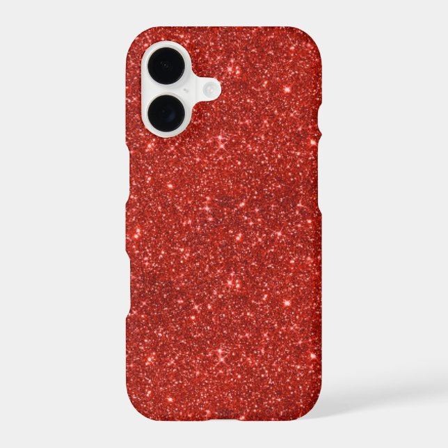 Sparkle Red Iphone Case (Back)