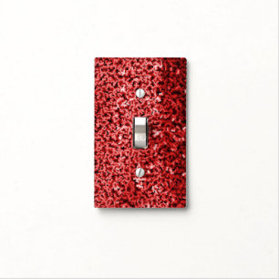 Sparkle Red Light Switch Cover