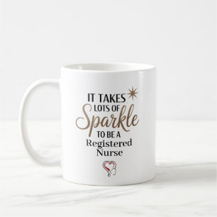 Sparkle Registered Nurse Personalized Coffee Mug