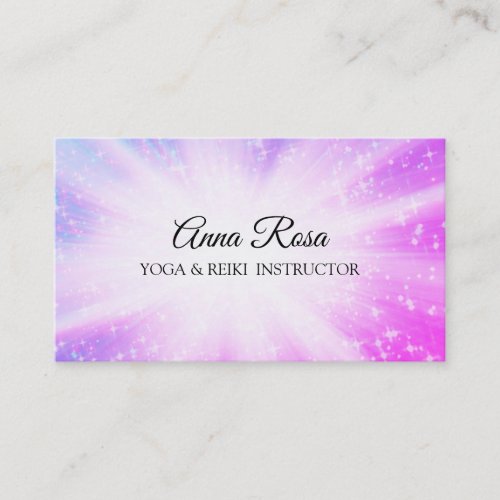  Sparkle Reiki Energy Healing Rays Business Card