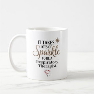 Sparkle Respiratory Therapist Personalized Coffee Mug