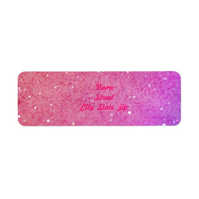 Sparkle Return Adress Labels (Front)