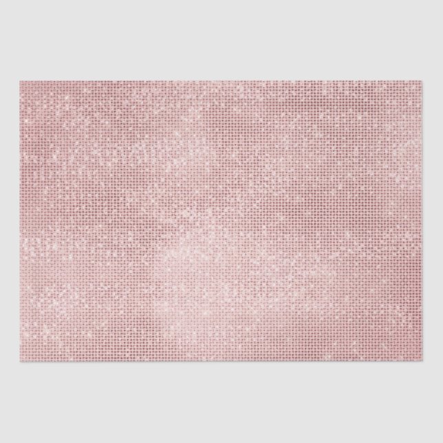 Sparkle Rose Gold Glam  Tissue Paper (Front)