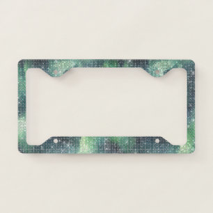 Sparkle Shades of Green License Plate Frame