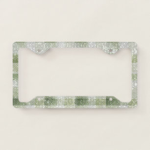 Sparkle Shades of Olive & Green License Plate Frame