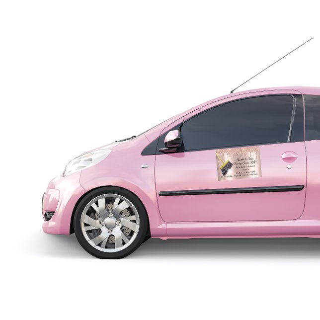 Sparkle & Shine Cleaning Service Houskeeping Drips Car Magnet (Creator Uploaded)