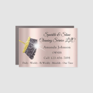 Sparkle & Shine Cleaning Service Houskeeping Offic Car Magnet
